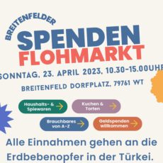 Spendenflohmarkt in Breitenfeld am 23. April